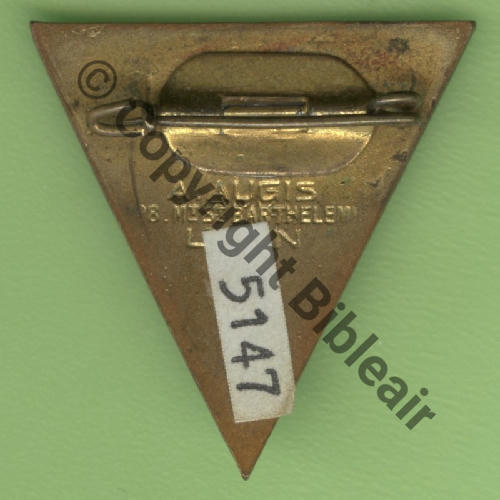 50 1304.EMAA GLA.50 MADAGASCAR  A.AUGIS ST.BARTH LYON 3Lignes Bol fenetre allonge Dos lisse irreg MOTIFS ARGENTES Src.Y.GENTY 140EurInv 